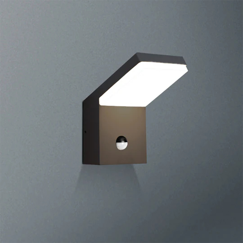 19217 IP54 18W 1800lm Grey/White/Black LED Exterior Wall Lights na may Mga Detektor ng Paggalaw