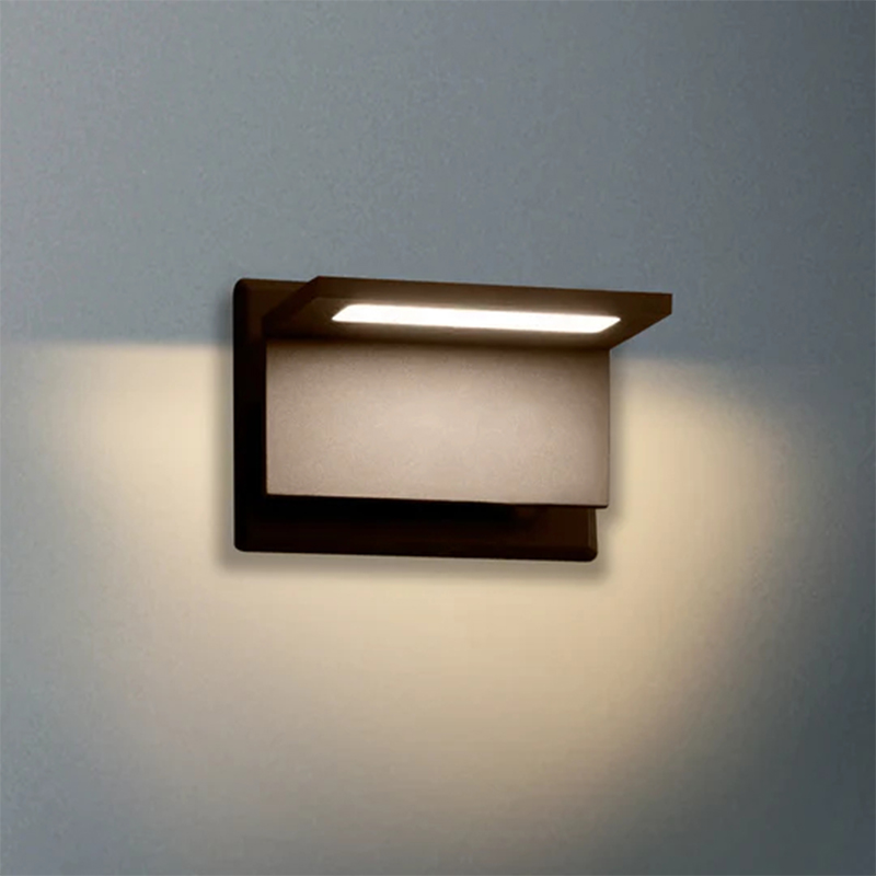 17309 IP54 10W 680LM LED Black/Grey/White Outdoor Wall Light